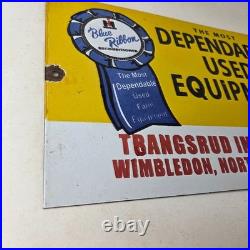 Vintage International Harvester Sign Tractors Truck Service Gas Porcelain Sign