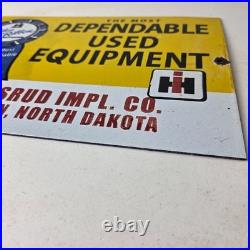 Vintage International Harvester Sign Tractors Truck Service Gas Porcelain Sign