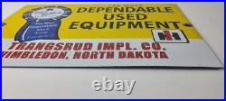 Vintage International Harvester Sign Tractors Truck Service Gas Porcelain Sign Vintage International Harvester Sign Tractors Truck Service Gas Porcelain Sign