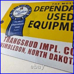 Vintage International Harvester Sign Tractors Truck Service Gas Porcelain Sign