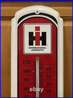 Vintage International Harvester Thermometer Tractor Metal Sign Farm Wall Decor 1