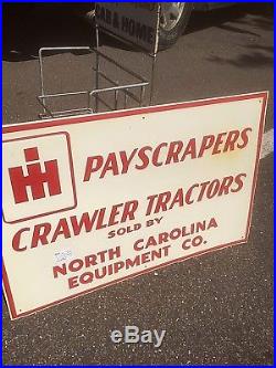 Vintage International Harvester Tractor Equipment Metal Sign 24X16 Farm Pig Cow