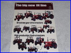 Vintage International Harvester Tractor Line 12 Metal Farm Gasoline & Oil Sign