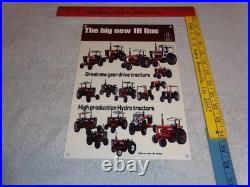 Vintage International Harvester Tractor Line 12 Metal Farm Gasoline & Oil Sign