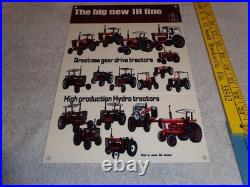 Vintage International Harvester Tractor Line 12 Metal Farm Gasoline & Oil Sign