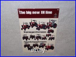Vintage International Harvester Tractor Line 12 Metal Farm Gasoline & Oil Sign