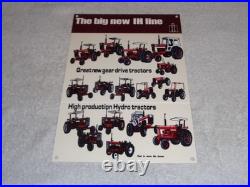 Vintage International Harvester Tractor Line 12 Metal Farm Gasoline & Oil Sign