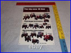 Vintage International Harvester Tractor Line 12 Metal Farm Gasoline & Oil Sign
