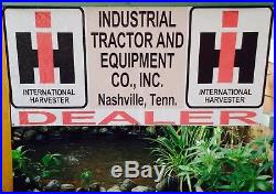 Vintage International Harvester Tractor Sales Advertising Sign Banner Nashville
