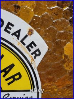 Vintage John Deere Porcelain Sign Caterpillar International Harvester Tractor Vintage John Deere Porcelain Sign Caterpillar International Harvester Tractor