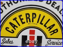 Vintage John Deere Porcelain Sign Caterpillar International Harvester Tractor Vintage John Deere Porcelain Sign Caterpillar International Harvester Tractor