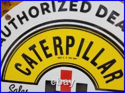 Vintage John Deere Porcelain Sign Caterpillar International Harvester Tractor Vintage John Deere Porcelain Sign Caterpillar International Harvester Tractor