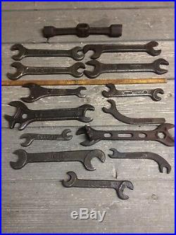 Vintage Lot Of 14 International Harvester Farm Tractor Wrenches Some Rare