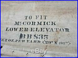 Vintage McCormick Deering Lower Elevator tractor grain 29x36 gift farm art