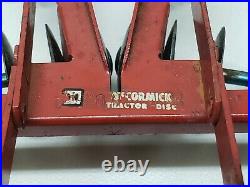 Vintage McCormick Tractor Disc / Disk / Fast / Quick Hitch Eska Ertl Farm Toy