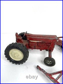Vintage Metal Toy ERTL International Harvester Tractor Plows 4 Pieces