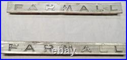 Vintage OEM IH Farmall McCormick Tractor Hood Side Emblems