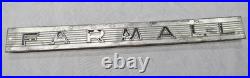 Vintage OEM IH Farmall McCormick Tractor Hood Side Emblems