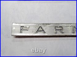 Vintage OEM IH Farmall McCormick Tractor Hood Side Emblems