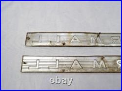 Vintage OEM IH Farmall McCormick Tractor Hood Side Emblems
