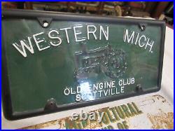 Vintage Original Agricultural And Old Tractor License Plates Scottville, Mich