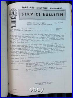 Vintage Original IH International Harvester 60s-70s Tractor Service Bulletins Vintage Original IH International Harvester 60s-70s Tractor Service Bulletins
