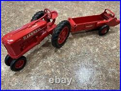 Vintage Product Miniature Co PMC IH McCormick Farmall Tractor & Manure Spreader