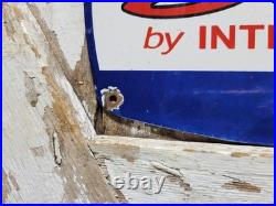Vintage Scout Porcelain Sign Old International Harvester Tractor Farm Equipment Vintage Scout Porcelain Sign Old International Harvester Tractor Farm Equipment