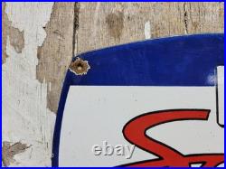 Vintage Scout Porcelain Sign Old International Harvester Tractor Farm Equipment Vintage Scout Porcelain Sign Old International Harvester Tractor Farm Equipment