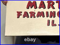 Vtg 1947 IH C Tractor International Harvester Farm Tractor Farmington IL Sign