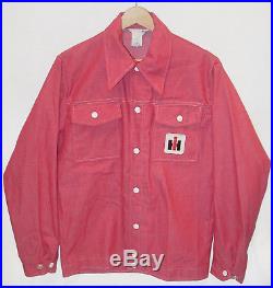 Vtg'70s Denim Jacket INTERNATIONAL HARVESTER shirt case ih tractor farm farmall