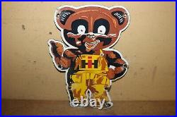 Vtg IH International Harvester Cub Cadet Farm Tractor 12 Porcelain Metal Sign