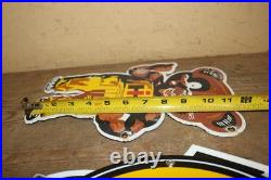 Vtg IH International Harvester Cub Cadet Farm Tractor 12 Porcelain Metal Sign