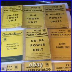 Vtg International Harvest 40's-60's Tractor Parts Catalog Owner Manual Lot