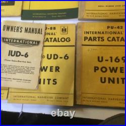 Vtg OEM International Harvest 40's-60's Tractor Parts Catalog Owner Manual Lot