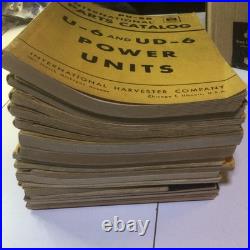 Vtg OEM International Harvest 40's-60's Tractor Parts Catalog Owner Manual Lot