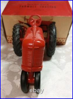 Vtg. Tru Miniatures McCormick IH Farmall Tractor with Box International Harvester