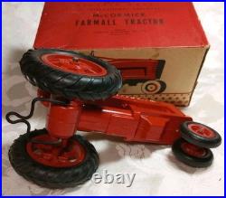 Vtg. Tru Miniatures McCormick IH Farmall Tractor with Box International Harvester