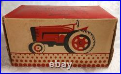 Vtg. Tru Miniatures McCormick IH Farmall Tractor with Box International Harvester